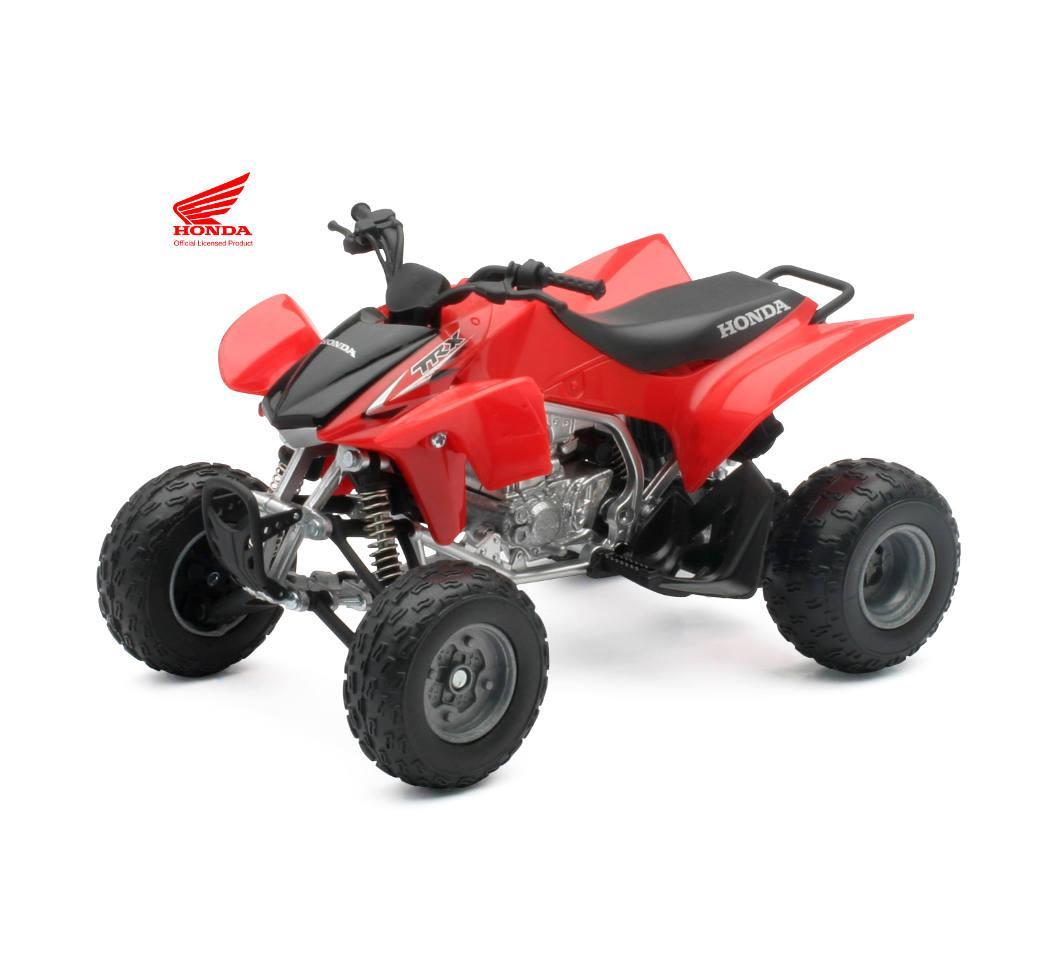 NEW RAY TOYS Honda TRX 450R ATV - 1:12 Scale - Red/Black 57093A