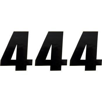 MOOSE RACING Vinyl Race Number 4 - Black - 6" 4310-0664 80114