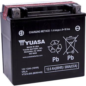 YUASA AGM Maintenance-Free Battery YTX14-BS