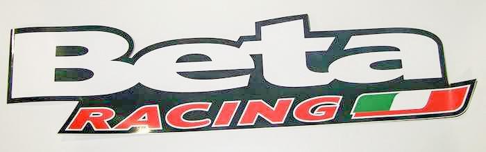 Beta Racing Large Sticker, 27"x7" AB-12014