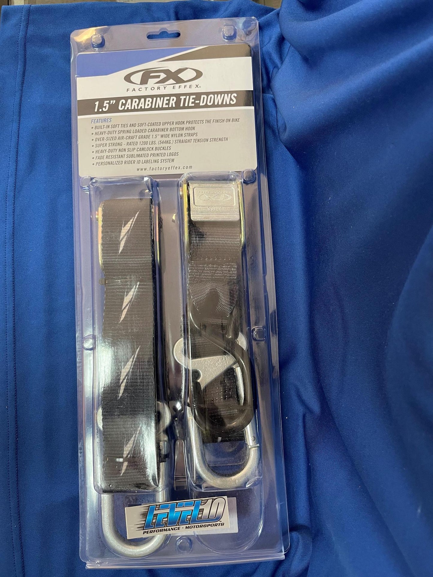 FACTORY EFFEX Tie-Downs - Black - Yamaha Strobe 22-45282