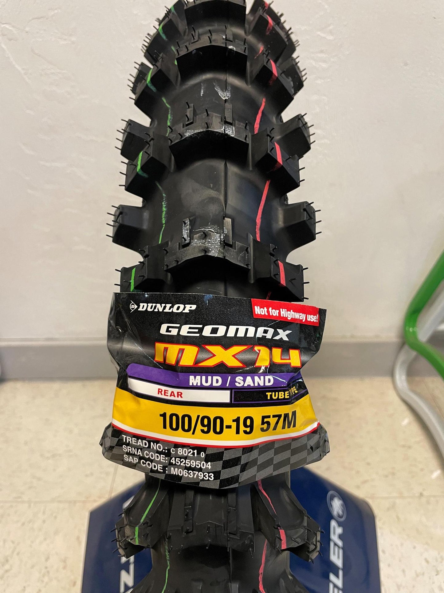DUNLOP Tire - Geomax® MX14™ - Rear - 100/90-19 - 57M 45259504