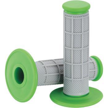 MOOSE RACING Grips - Qualifier - Half Waffle - Green 0630-1832
