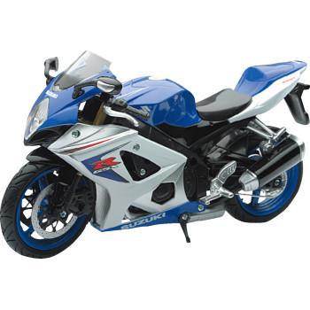 NEW RAY TOYS Suzuki GSX-R1000 Sport Bike - 1:12 Scale - Blue/Silver   57003A