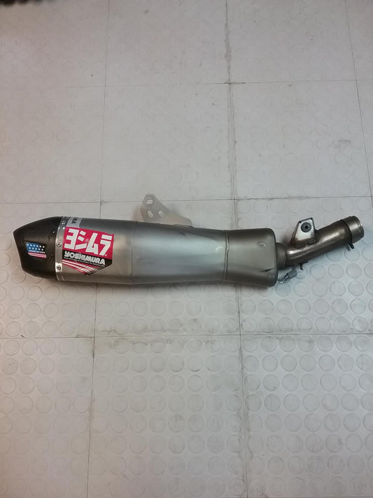 USED YOSHIMURA CRF450R/RX 2021-2024 RS-12 Stainless Slip-On Exhaust, w/ Stainless Muffler   225852S320