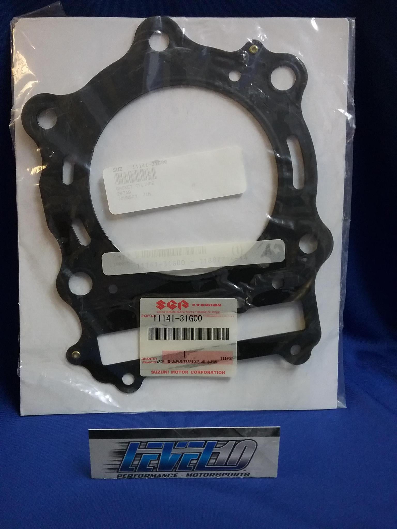 SUZUKI OEM CYLINDER HEAD GASKET 11141-31G00 – LEVEL 10 PERFORMANCE ...