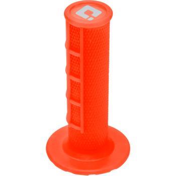 ODI V2 Waffle Lock-On Grips - MX - Half Waffle - Fluorescent Orange   H36HWO