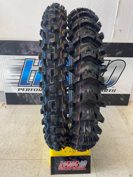 DUNLOP GEOMAX MX14 REAR 100/90-19 + MX34 FRONT 80/100-21 (SET)