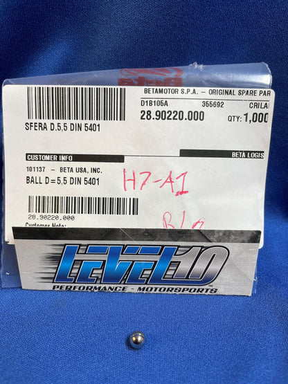BETA BALL D=5,5 DIN 5401   28.90220.000