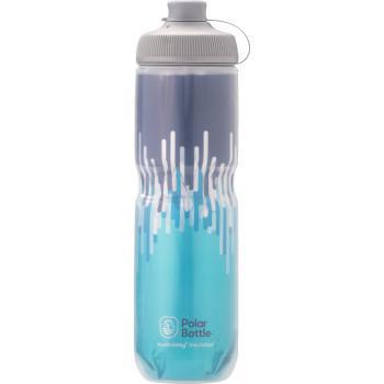 POLAR BOTTLE Breakaway® Muck Insulated Bottle- Zipper - Slate Blue/Turquoise