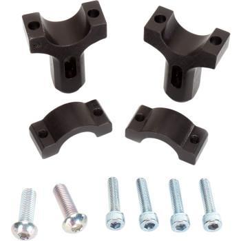MOOSE OFFROAD - 1-1/8" Mount Clamps for Aluminum Handguards - Black - 50-014B   0635-1032