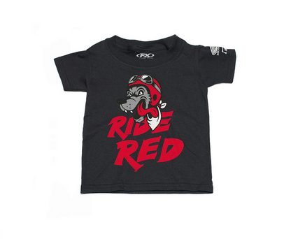 FACTORY EFFEX Toddler Honda Ride Red Wolf T-Shirt - Black