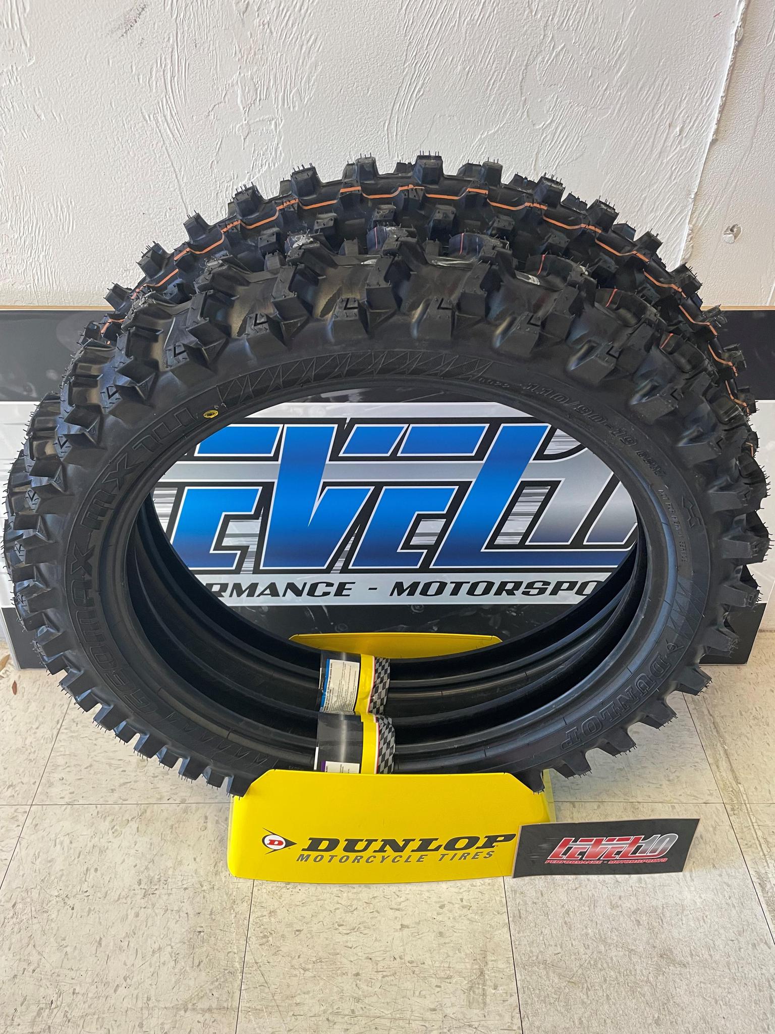 DUNLOP GEOMAX MX14 REAR 100/90-19 + MX34 FRONT 80/100-21 (SET