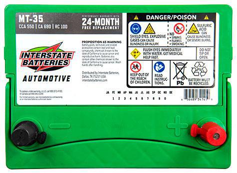 INTERSTATE BATTERY   MT-35