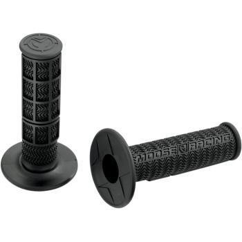 MOOSE RACING Flange Style Stealth MX Grips - Stealth - MX - Black   0630-0390