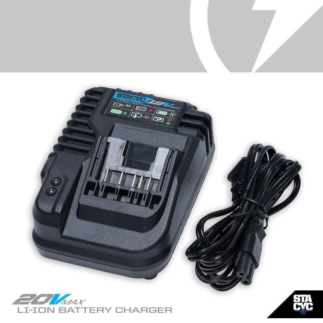 STACYC 18V/20V REPLACEMENT SMART BATTERY CHARGER
