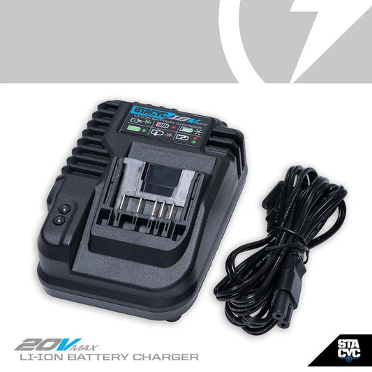 STACYC 18V/20V REPLACEMENT SMART BATTERY CHARGER