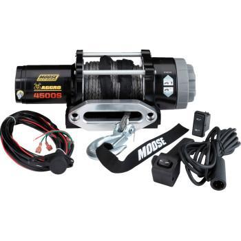 MOOSE OFFROAD - 4500 lb Winch - Synthetic Rope - 50' - 104311   4505-0764