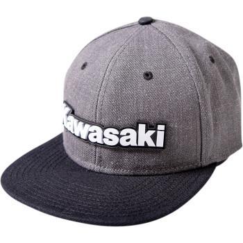 FACTORY EFFEX Kawasaki Bold Snapback Hat - Charcoal/Black   24-86100