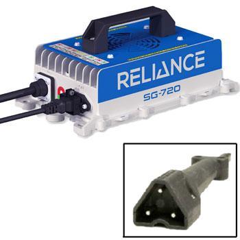 RELIANCE™ SG-720 High Frequency Industrial E-Z-GO T48/RXV/Express Charger - 48v 3-Pin Paddle 07-009