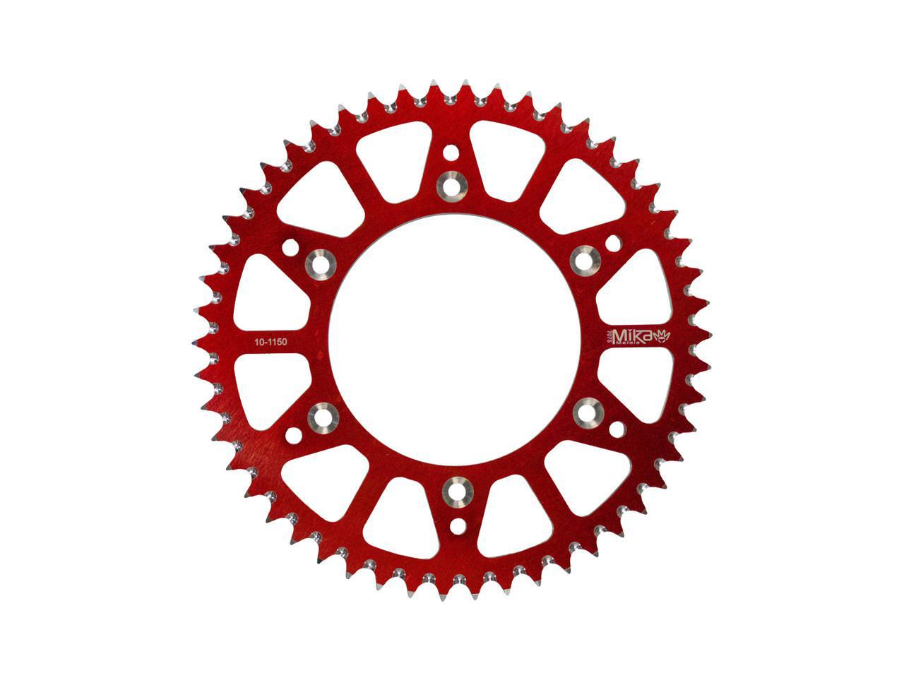 BETA MIKA Rear Aluminum Sprocket, Red, 2013+   AB-13022