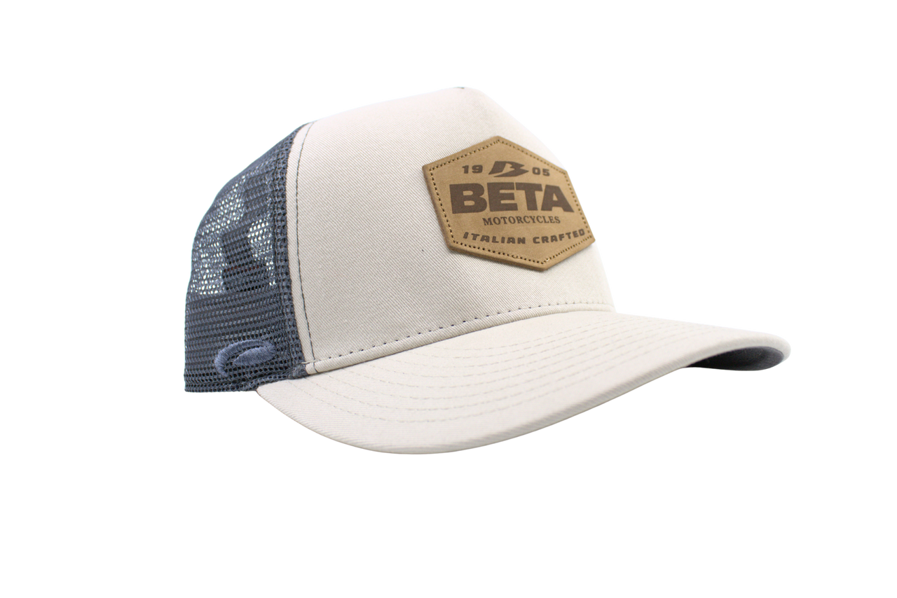 Beta Motorcycles Stone Leather Patch Hat   AB-31142