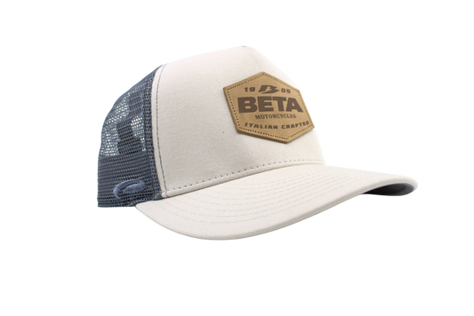 Beta Motorcycles Stone Leather Patch Hat   AB-31142