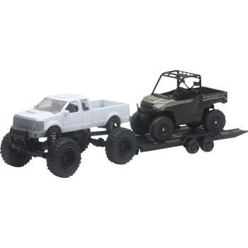 NEW RAY TOYS Pick Up w/ Polaris Ranger XP1000 EPS - Black/White/Red   50076