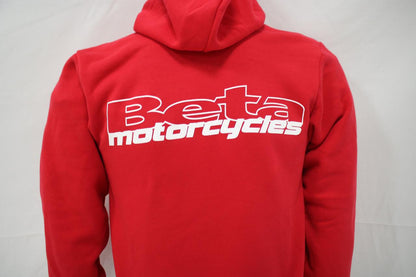 Beta Racing Zip Up Hoodie, Red