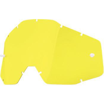 100% Accuri/Strata/Racecraft Lens - Yellow
