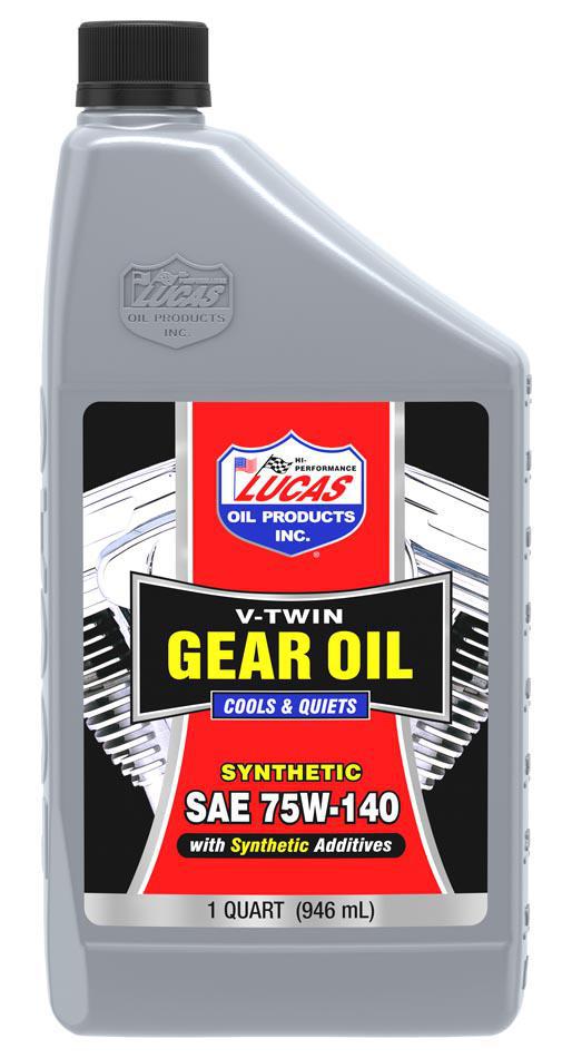 LUCAS V-TWIN SYNTHETIC GEAR OIL 75W-140 1 QUART