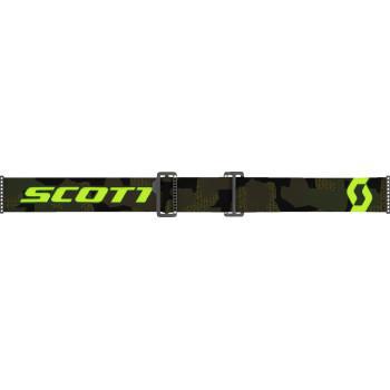 SCOTT Prospect Snow Cross Goggle - Khaki Green/Neon Yellow - Dual Pane - Enhancer Yellow Chrome Lens   272846-7701335