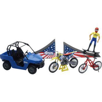 NEW RAY TOYS Nitro Circus Playset - 1:18 Scale - Multicolor  67685