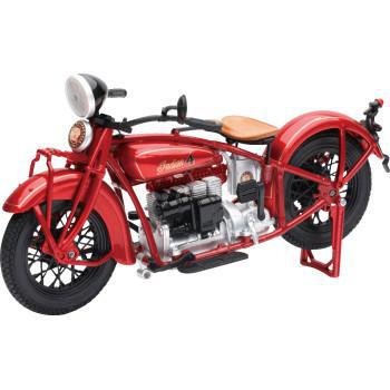 NEW RAY TOYS 1930 Indian 4 Bike - 1:12 Scale - Red   58223