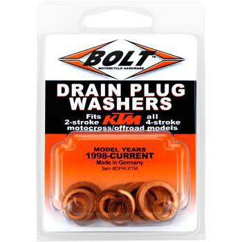 BOLT Copper Drain Plug Washer Set - KTM  DPW.KTM