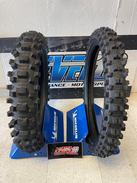 MICHELIN Tire - StarCross 6 Medium Soft (SET) - FRONT 80/100-21 - 51M + REAR 100/90-19 - 57M