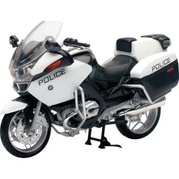 NEW RAY TOYS BMW R1200RT-P Police Bike - 1:12 Scale - Black/White   43153
