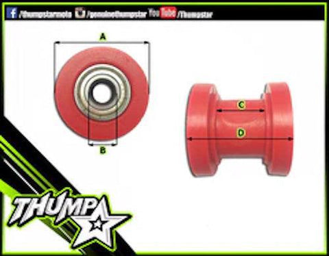 THUMPSTAR Chain Roller- RED  7502