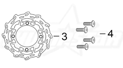 THUMPSTAR Rear Brake Disc 190mm Complete Assembly (V5)  3143