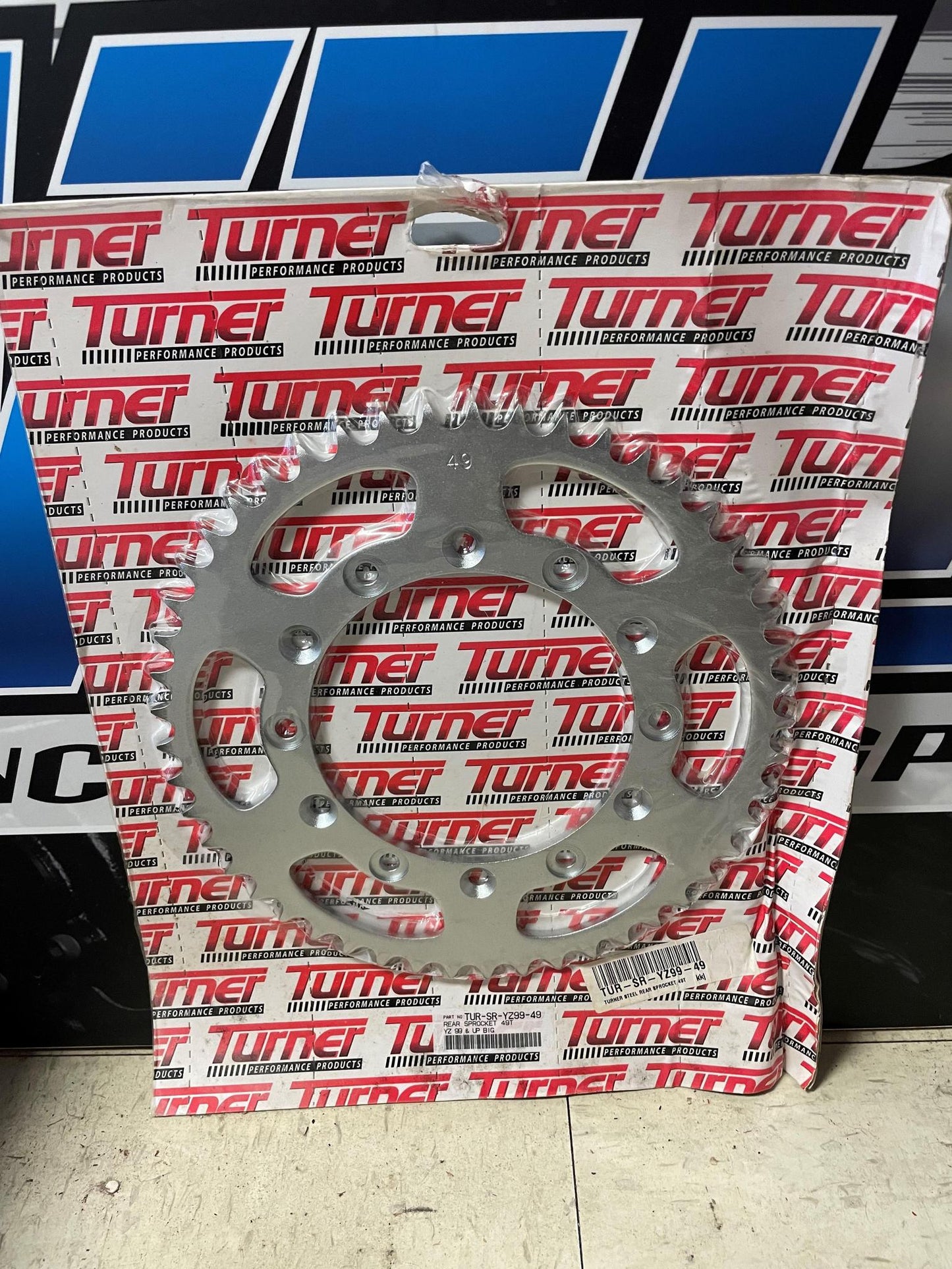 TURNER PERFORMANCE PRODUCTS STEEL REAR SPROCKET 49T - YAMAHA YZ 1999 - UP BIG    TUR-SR-YZ99-49