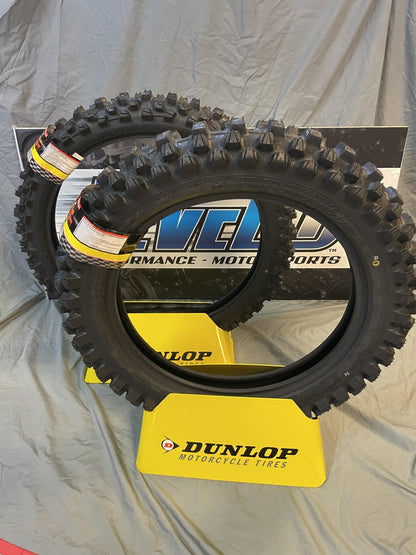 DUNLOP Tire - Geomax MX54 Front - 80/100-21 + Rear - 110/100-18 (TIRE SET)