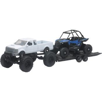 NEW RAY TOYS Pick Up w/ Polaris RZR XP1000 EPS - Black/White/Blue   50066