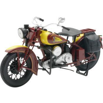 NEW RAY TOYS 1934 Indian Sport Scout - 1:12 Scale - Red/Yellow   42113