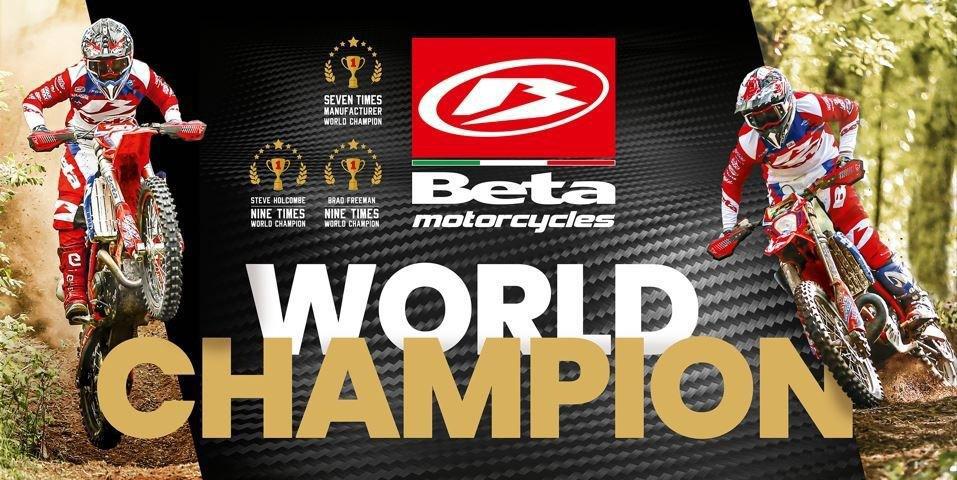 BETA Motorcycles World Champions Window Decal   AB-70102