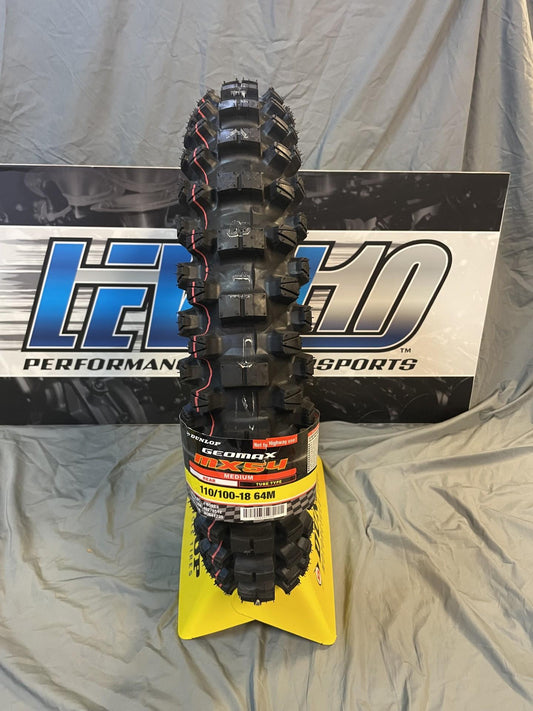 DUNLOP Tire - Geomax MX54 - Rear - 110/100-18 - 64M   45278512