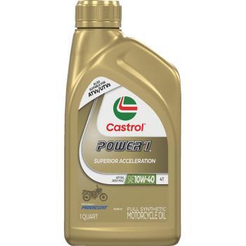 CASTROL - Power 1® Synthetic Engine Oil - 10W-40 - 1 US quart - 15D1C9