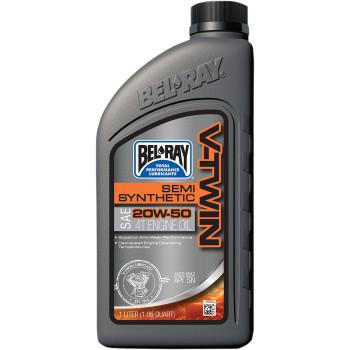 BEL-RAY V-Twin Semi-Synthetic 4-Stroke Engine Oil - 20W-50 -1Liter 96910-BT1