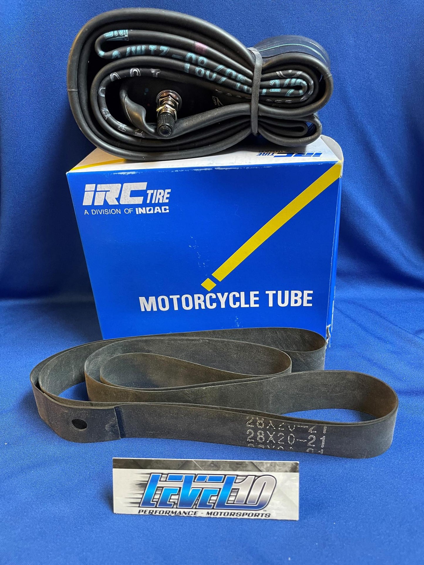 IRC Inner Tube Standard -2.75-21 / 3.00-21 / 90/90-21 / 100/80-21 + RIM STRIP