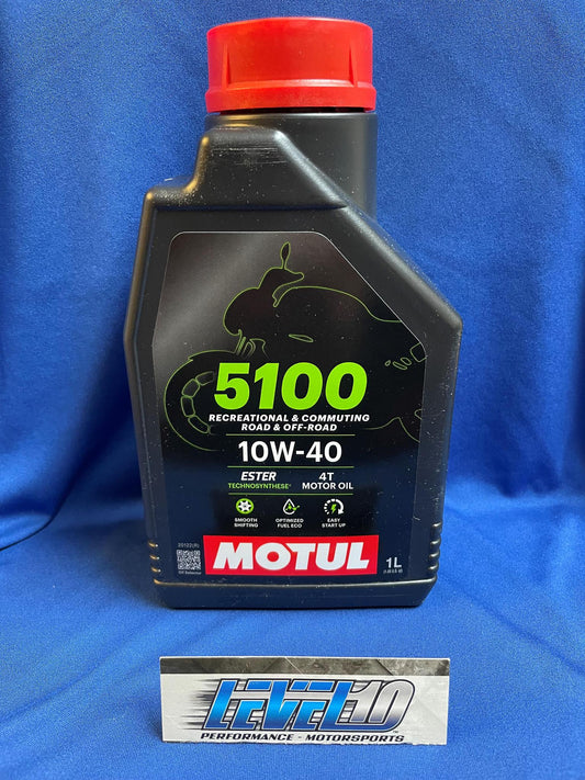 MOTUL 5100 4T Synthetic Blend Oil - 10W-40 - 1 L  104066