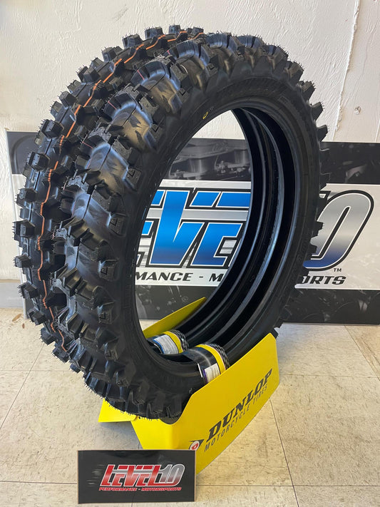DUNLOP GEOMAX MX14 110/90-19 62M REAR + MX34 80/100-21 51M FRONT (SET)